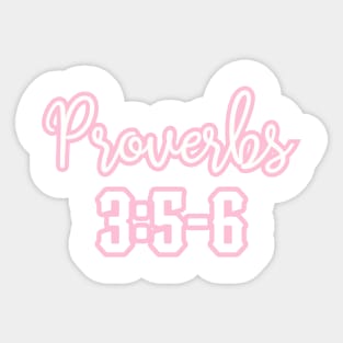 Proverbs 3 5 6 Sticker